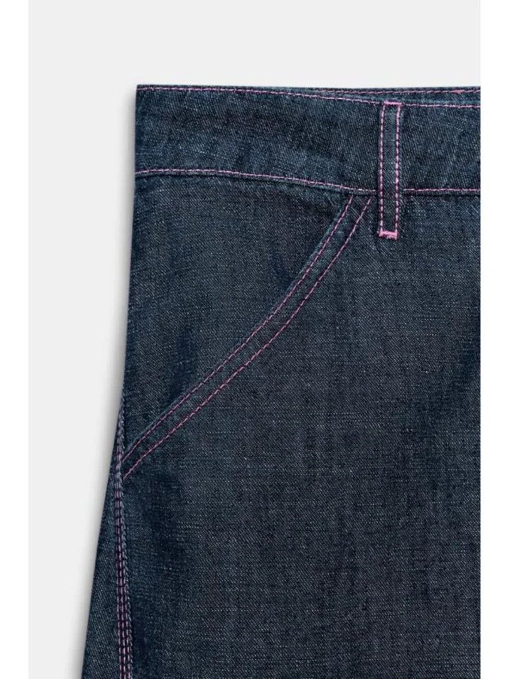 ZARA LINEN BARREL PANTS